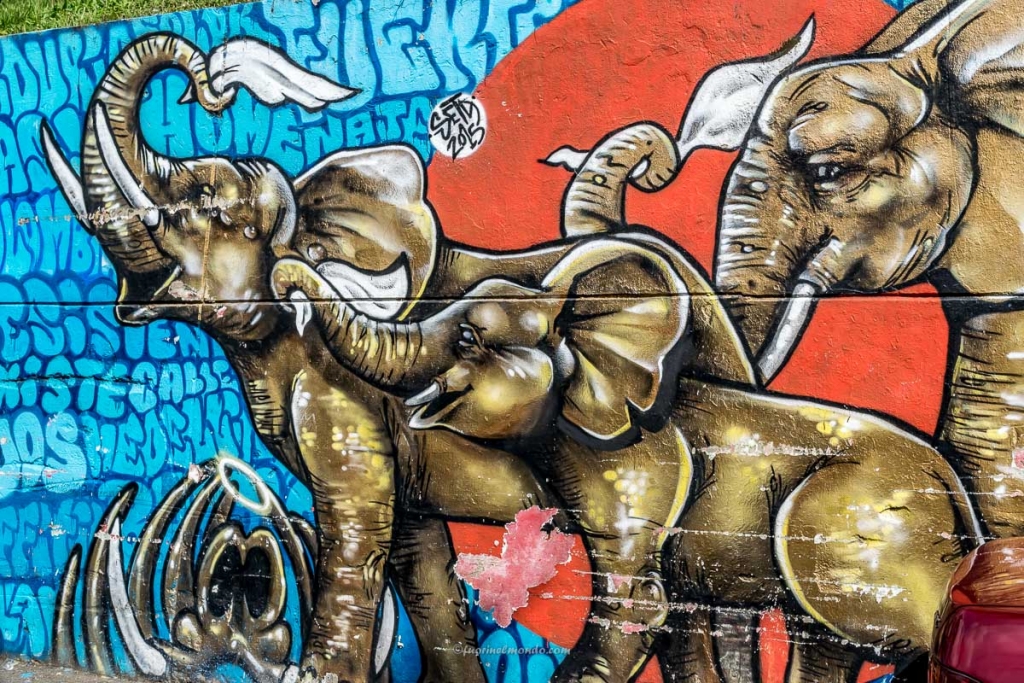 Murales elefanti, Comuna 13